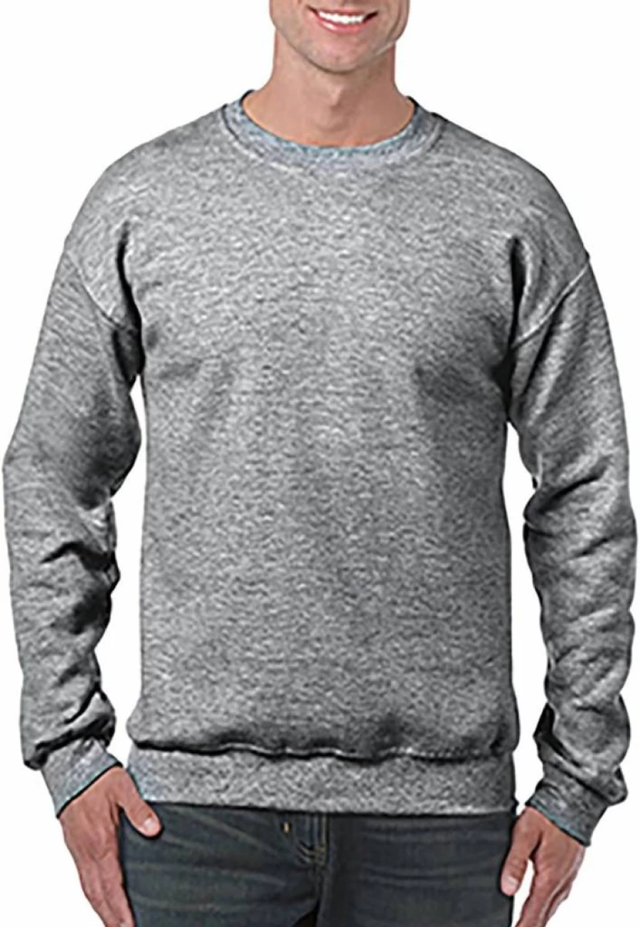 Gildan G18000 Fleece Crewneck Sweatshirt Multipack - Soft Cotton Blend Pullover, Unisex Comfort Fit, Bulk Pack Essentials