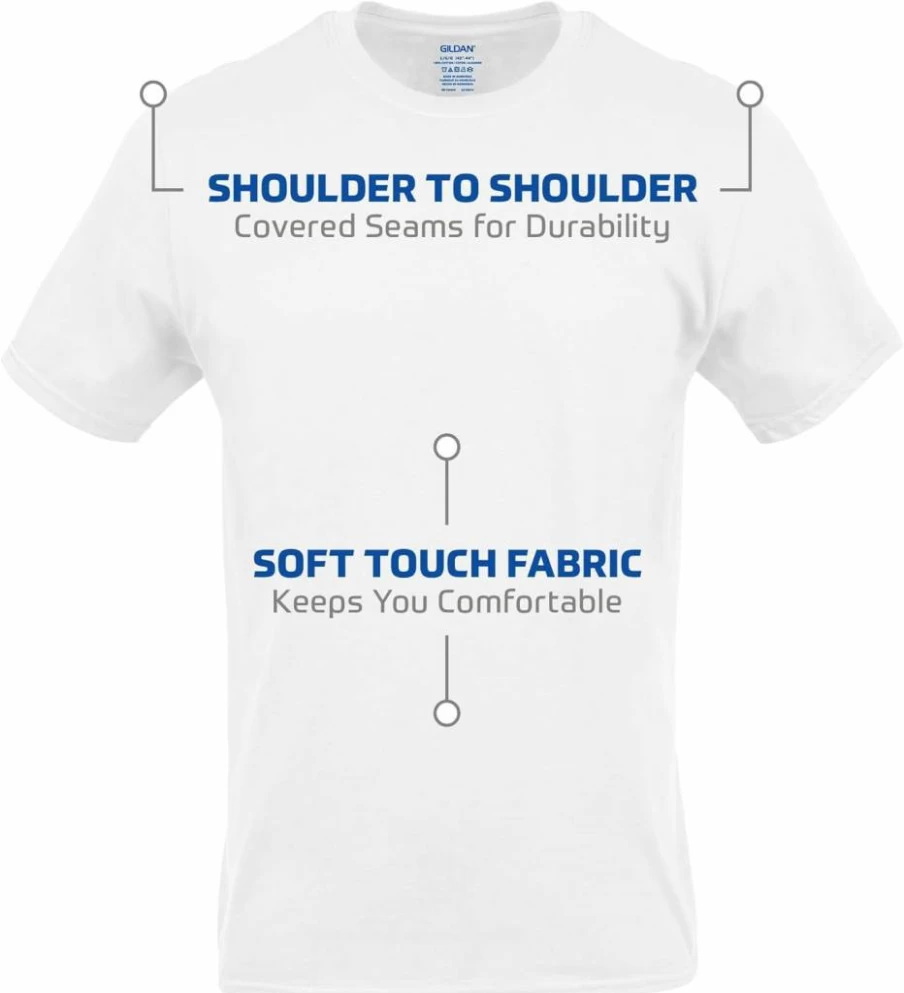Gildan Men's Softstyle Cotton Crewneck T-Shirts Multipack, Comfort Fit Basic Tees, Style G1100, Bulk Pack of 6