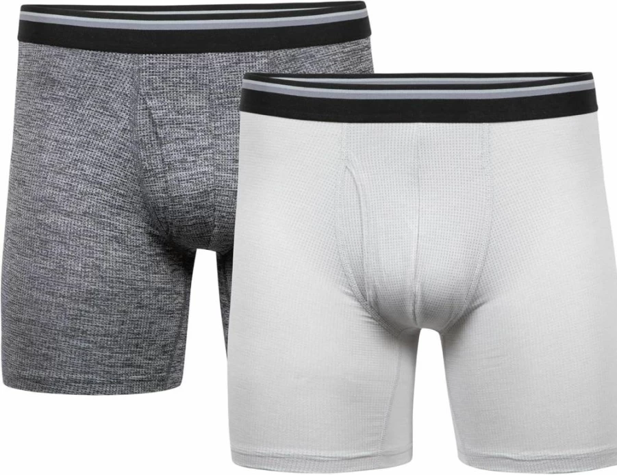 Gildan Men's Performance Driftknit Underwear 2-Pack - Moisture Wicking Breathable Comfort Fit Boxer Briefs