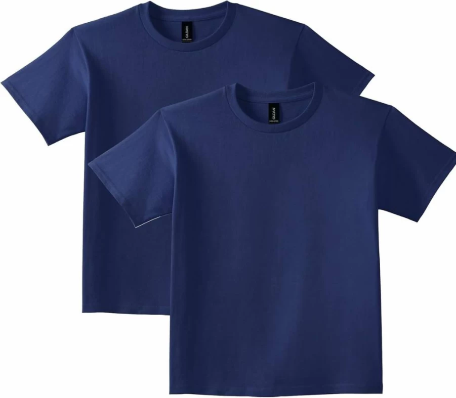 Gildan G2000B Youth Ultra Cotton T-Shirt Multipack - Soft Comfortable Kids Tees, Bulk Pack, Assorted Colors