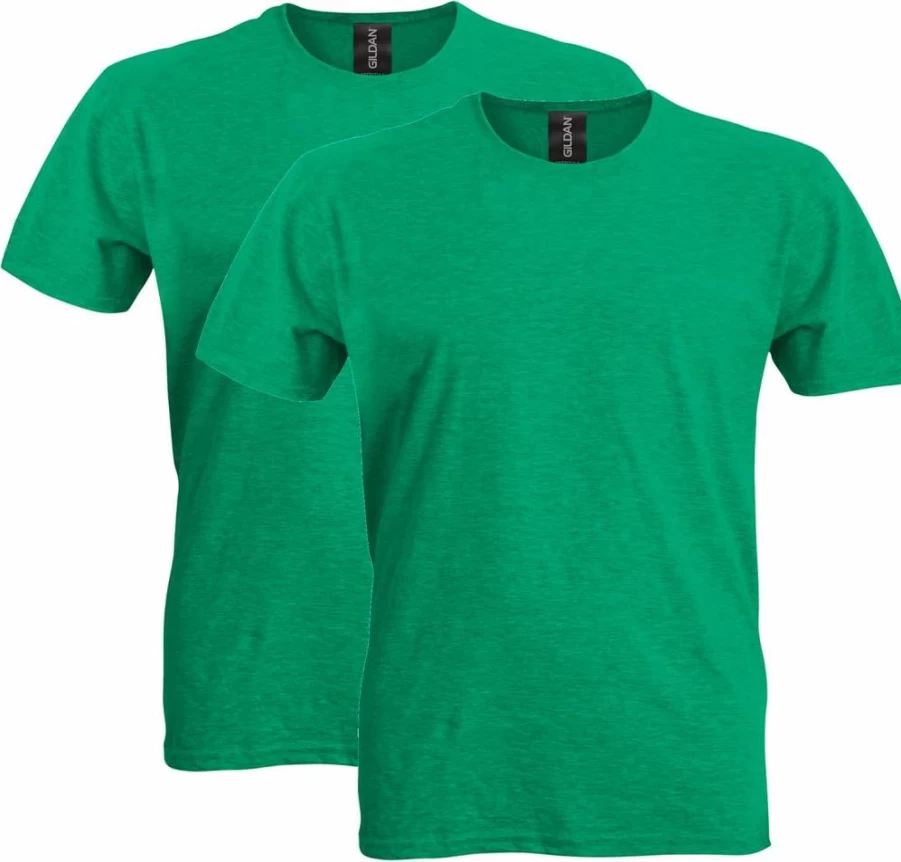 Gildan G64000 Softstyle Cotton T-Shirt Multipack - Unisex Adult Comfort Fit Crewneck Tees Bulk Pack