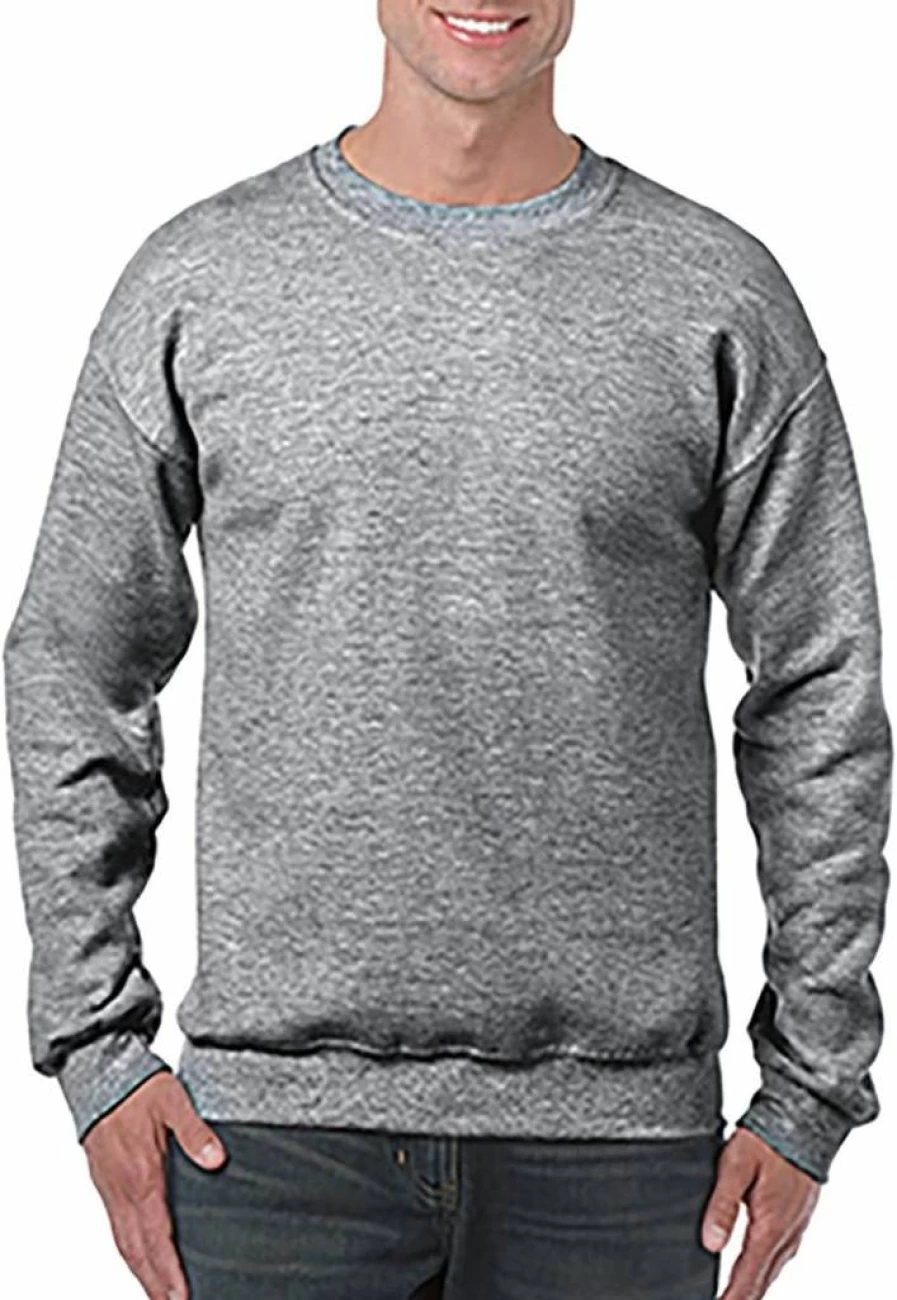 Gildan G18000 Fleece Crewneck Sweatshirt Multipack - Soft Cotton Blend Pullover, Unisex Comfort Wear, Bulk Pack Essentials
