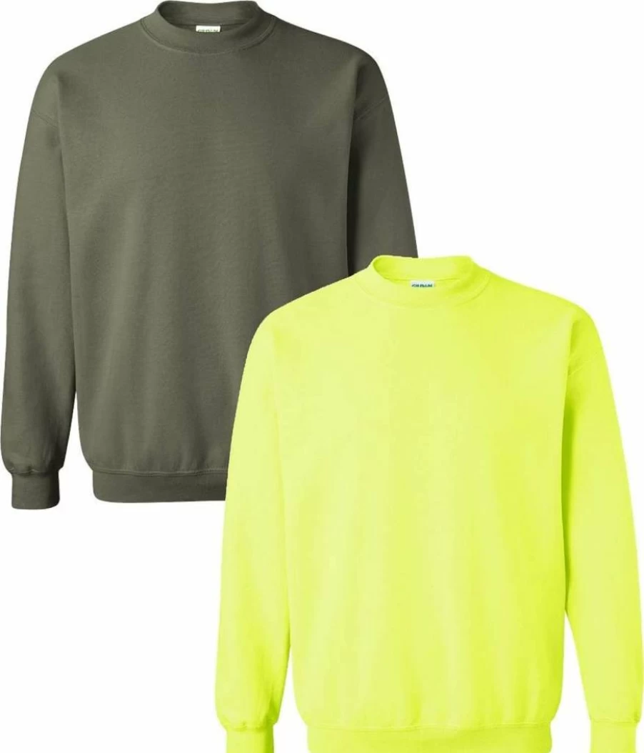 Gildan GSF000 Softstyle Crewneck Sweatshirt for Adults - Comfortable Cotton Blend Pullover, Unisex Casual Sweater, Lightweight Fleece-Lined Top