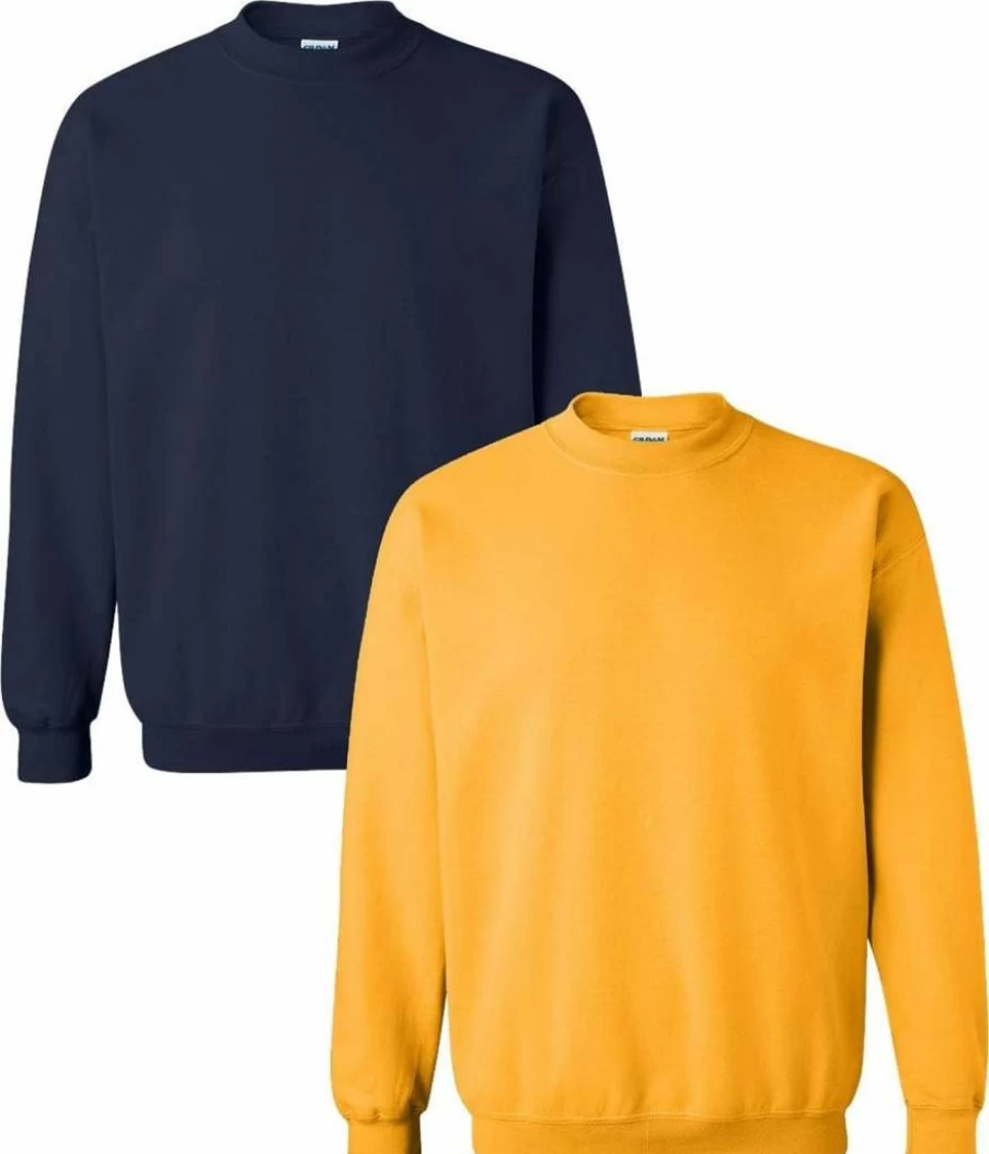 Gildan GSF000 Softstyle Crewneck Sweatshirt for Adults - Comfortable Cotton Blend Pullover, Unisex Casual Sweater, Lightweight Fleece-Lined Top