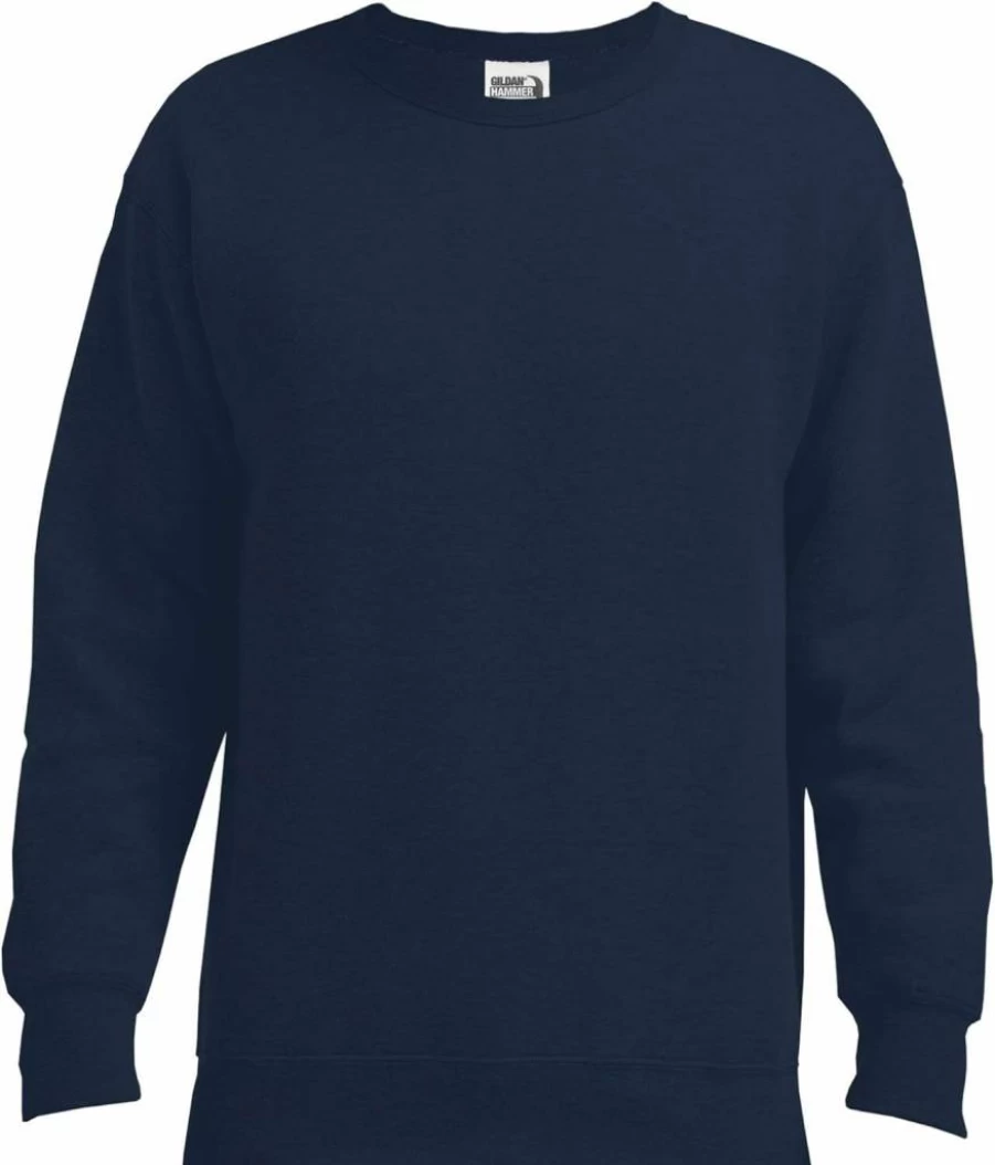 Gildan Hammer Men's Dark Navy Medium Crewneck Sweatshirt - Sporty Casual Style GHF000