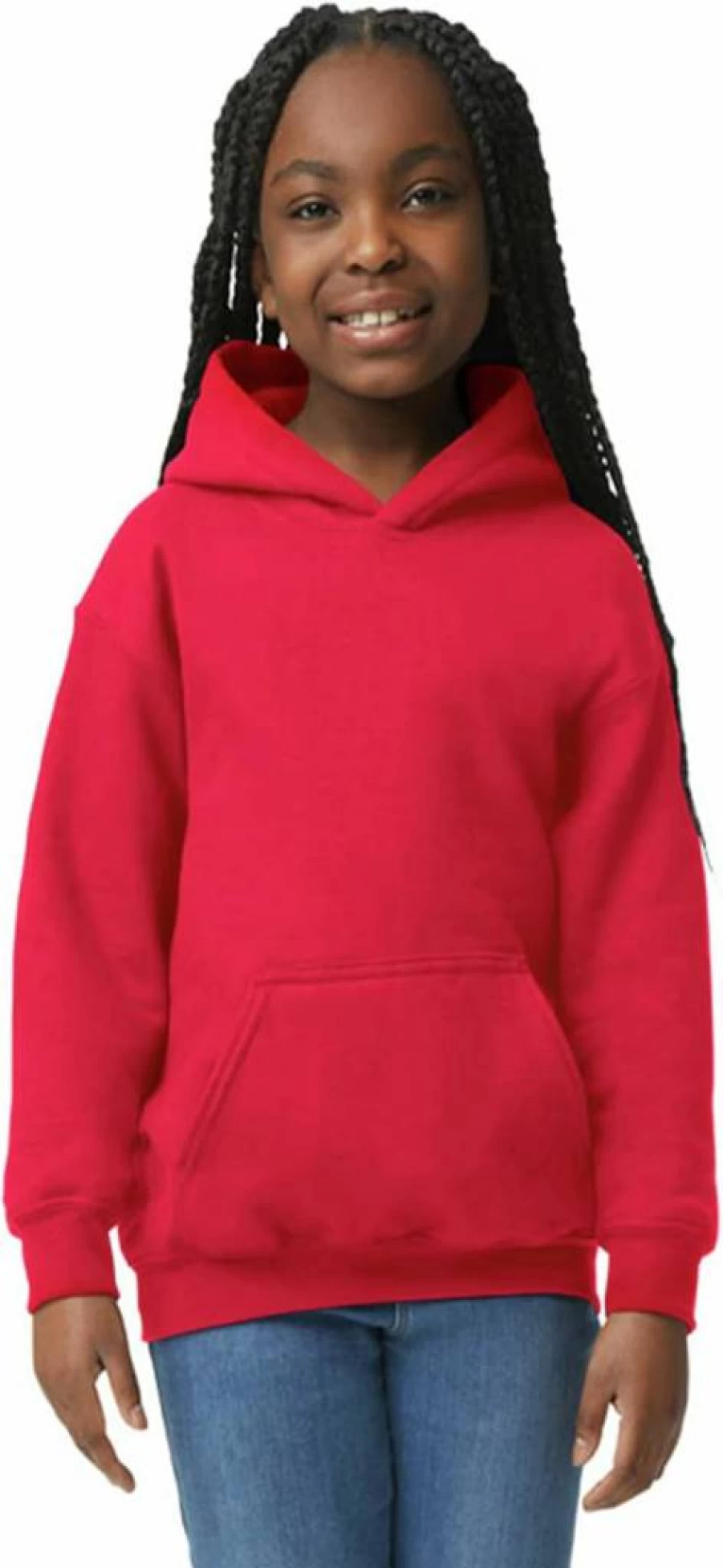 Gildan G18500B Youth Hoodie Sweatshirt - Comfortable Pullover Fleece Hooded Sweatshirt for Kids and Teens