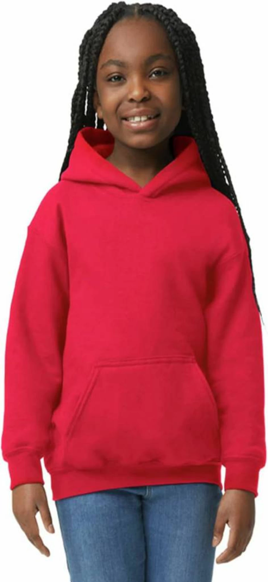 Gildan G18500B Youth Hoodie - Soft Cotton Blend Pullover Sweatshirt for Kids & Teens