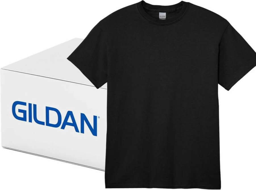 Gildan G2000 Ultra Cotton Unisex T-Shirt Multipack - Heavy Duty Adult Tees, Bulk Comfort Fit Crewneck Shirts