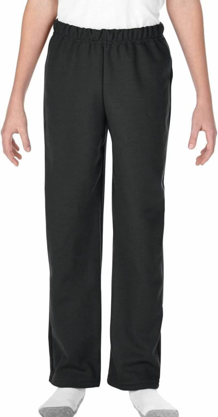 Gildan Youth G18400B Open Bottom Sweatpants for Kids - Comfortable Fleece Lounge Pants