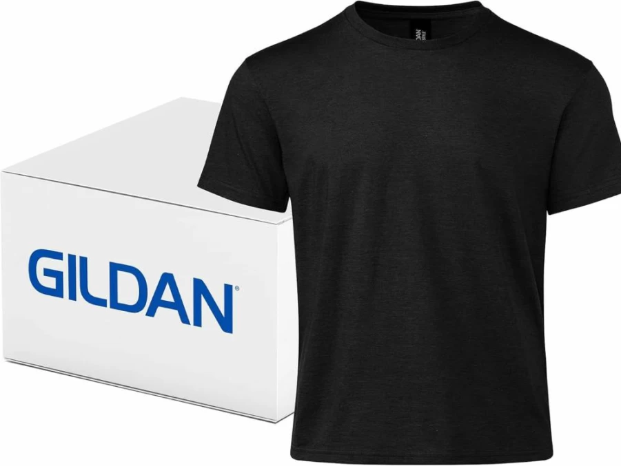 Gildan Adult Softstyle T-Shirt Multipack, Comfort Cotton Blend Short Sleeve Tees, Style G67000/G64000Cvc, Bulk Casual Crewneck Shirts