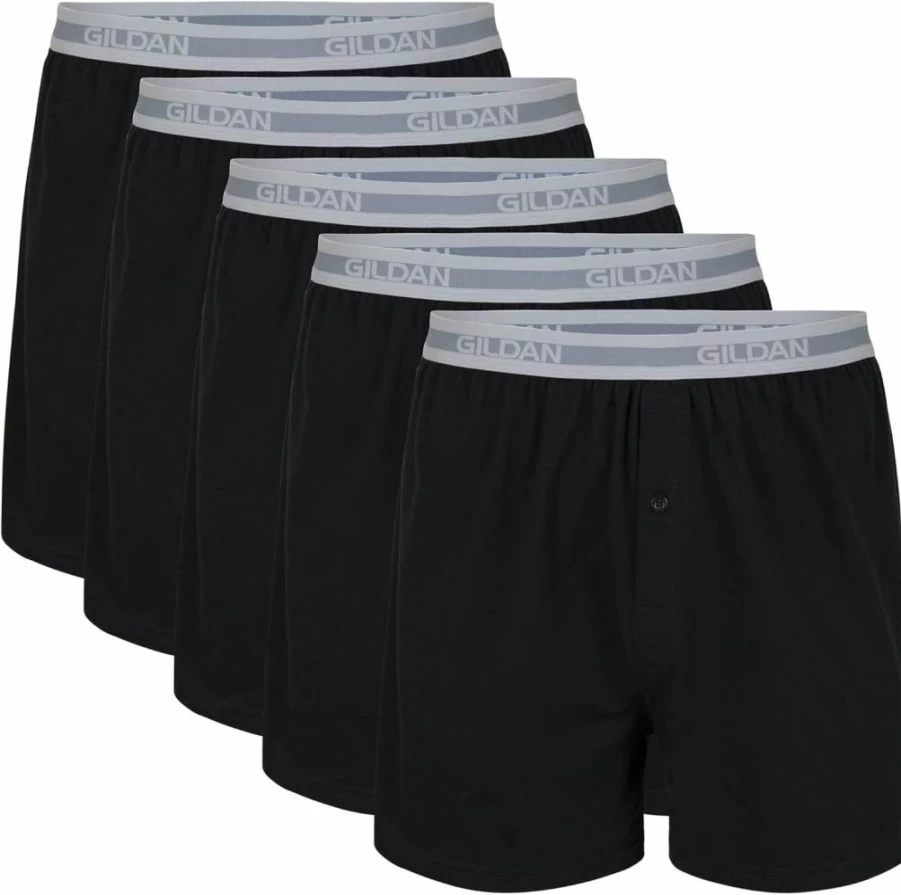 Gildan Men's Cotton Boxer Briefs Multipack - Soft Breathable Underwear for Comfort & Durability