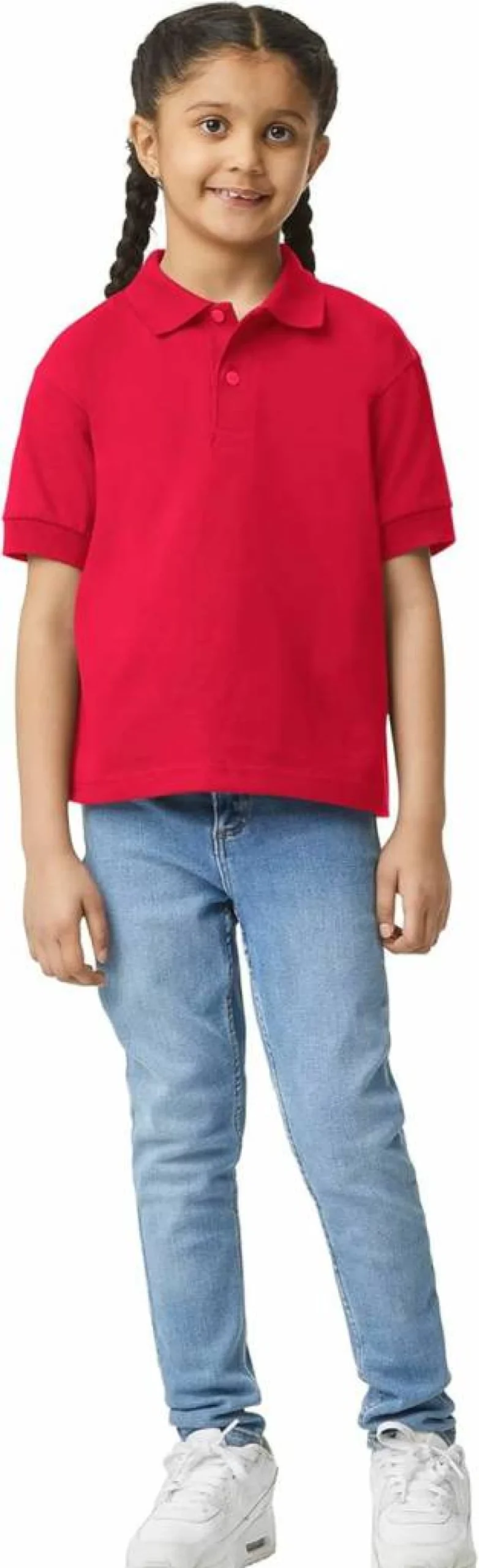 Gildan G8800B Kids' 3-Pack DryBlend Short Sleeve Polo Shirts - Moisture Wicking Comfort Fit