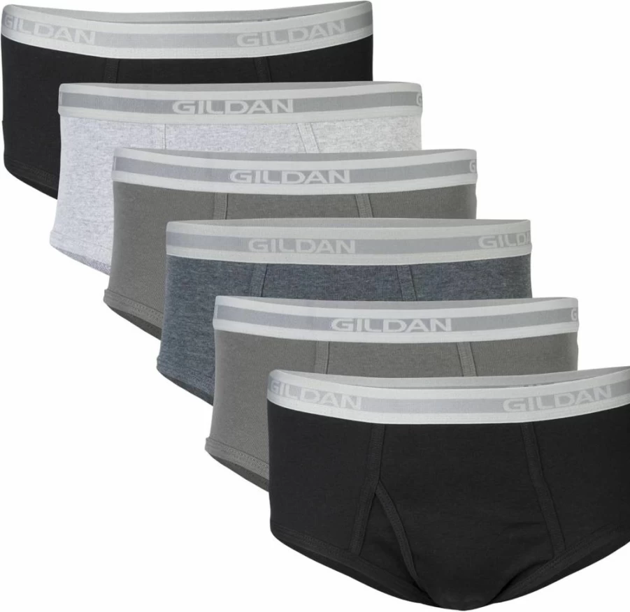 Gildan Men's Cotton Brief Underwear Multipack - Soft Comfort Fit Boxer Shorts - Multi-Pack Essentials
