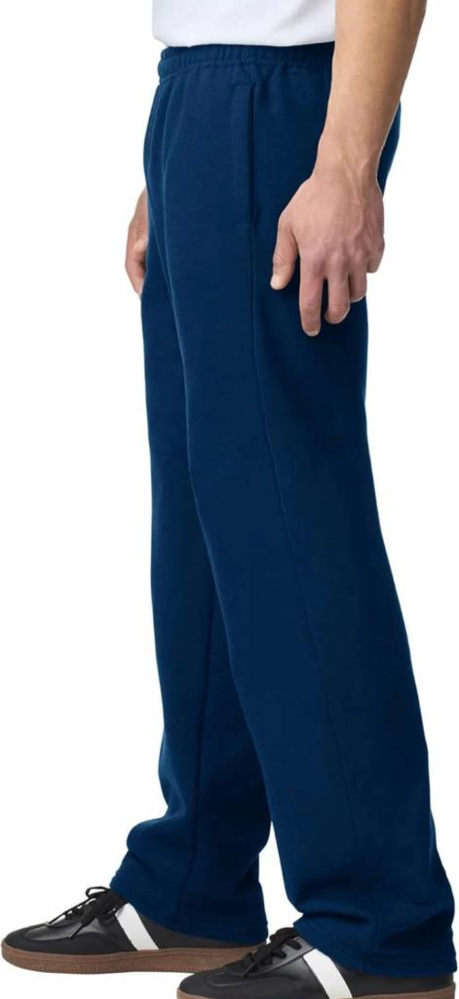 Gildan G18300 Men's Fleece Sweatpants with Pockets - Open Bottom Comfort Fit Joggers