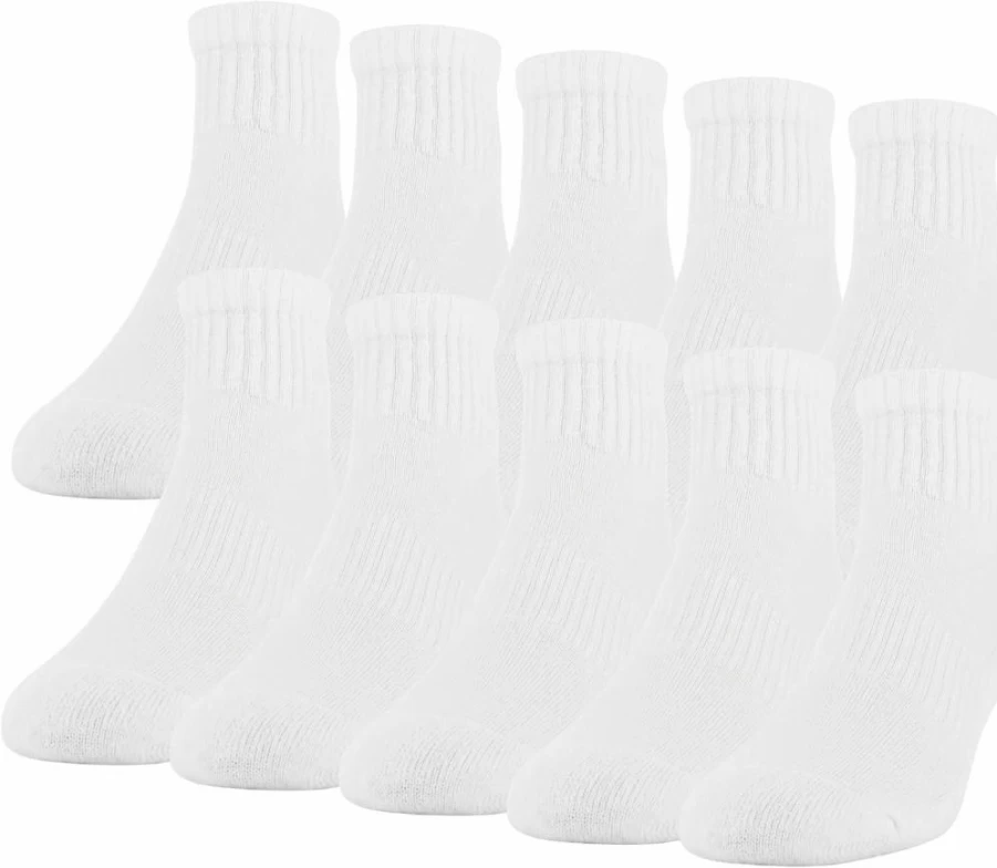 Gildan Men's 10-Pack Cotton Ankle Socks for Active Wear & Athletic Comfort
