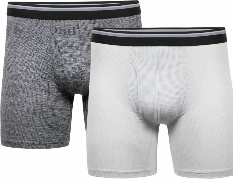 Gildan Men's Performance Driftknit Underwear 2-Pack - Moisture Wicking & Breathable Modern Boxer Briefs