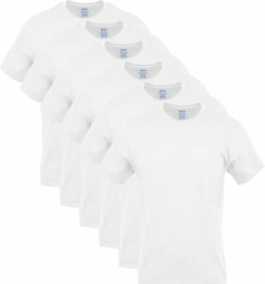 Gildan Men's Softstyle Cotton Crewneck T-Shirts Multipack (Style G1100) - Comfort Fit Bulk Tees for Work & Casual Wear