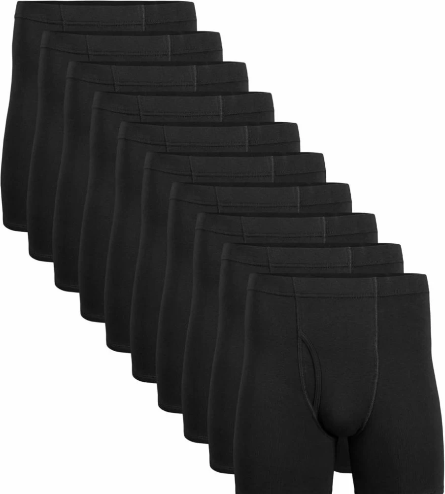 Gildan Men's ComfortSoft Boxer Briefs Multipack with Covered Waistband - Moisture Wicking Underwear for Daily Wear