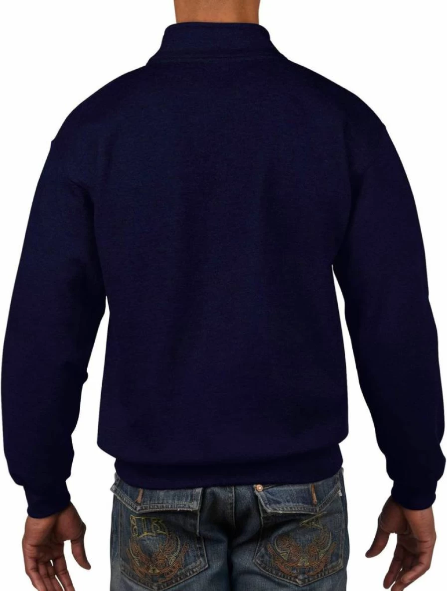 Gildan Adult Unisex Quarter-Zip Fleece Pullover Sweatshirt, Cadet Collar Style G18800, Soft & Comfortable Crewneck