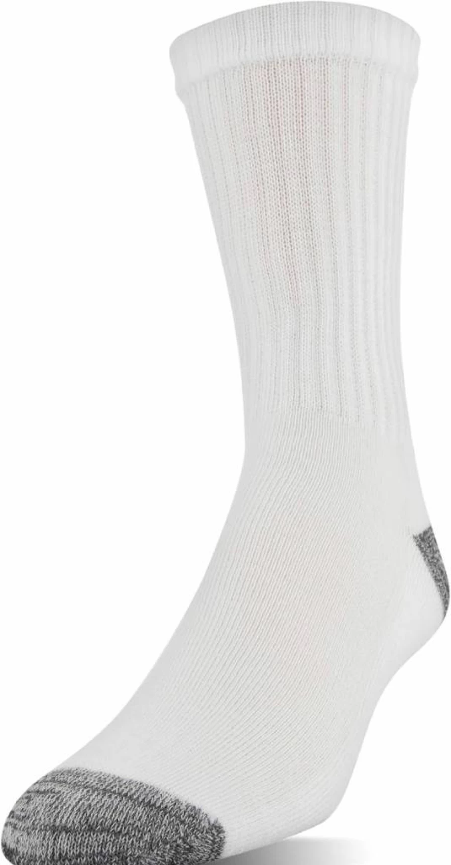 Gildan Men's 12-Pack Moisture-Wicking Mid-Crew Socks with Half Cushion, Polyester Blend for Comfort & Durability