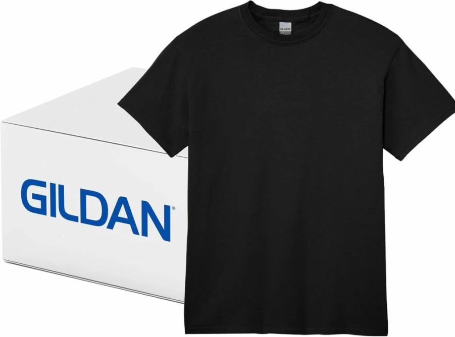 Gildan G2000 Ultra Cotton Unisex T-Shirt Multipack - Heavy Duty Adult Tees, Bulk Comfort Fit Crewneck Shirts