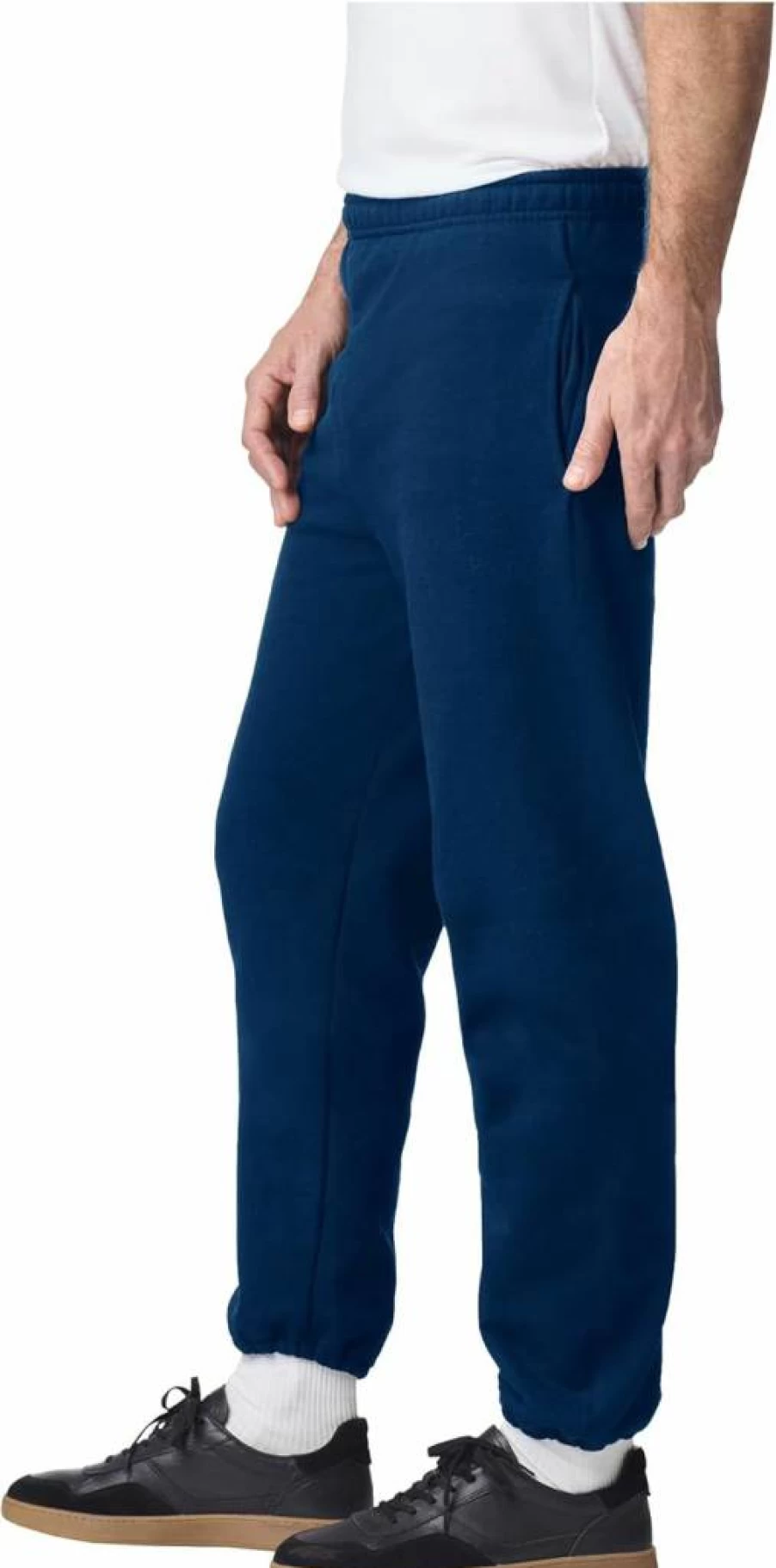 Gildan G18100 Men's Fleece Sweatpants with Elastic Waistband & Side Pockets, Comfortable Casual Joggers