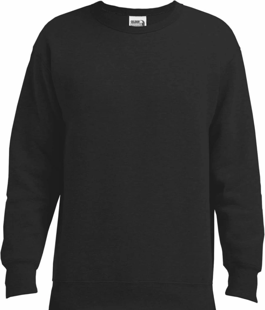 Gildan Hammer Men's Black Medium Crewneck Sweatshirt - Style GHF000